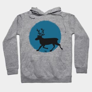 Running reindeer Hoodie